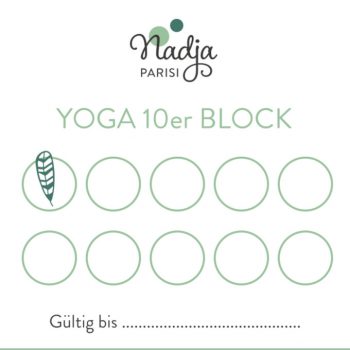 10er Block für Yogaeinheiten